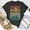 Herren Vatertag Biker Vater Ehemann Mountainbike Legende T-Shirt Lustige Geschenke