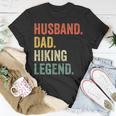 Mens Hiker Husband Dad Hiking Legend Vintage Outdoor T-Shirt Funny Gifts