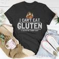 I Cant Eat Gluten It Makes My Tummy Hurt Gluten Intolerance Unisex T-Shirt Unique Gifts