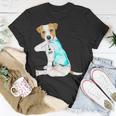 I Love Dad Tattoo Jack Russell Terrier Dad Tattooed Gift Unisex T-Shirt Funny Gifts