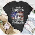 Im A Dad Grandpa Mechanic Quotes American Flag Patriotic Gift For Mens Unisex T-Shirt Unique Gifts