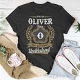 Its An Oliver Thing You Wouldnt Understand Personalized Last Name Oliver Family Crest Coat Of Arm Unisex T-Shirt Funny Gifts