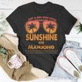 Just A Girl Who Loves Sunshine And Mahjong For Woman Unisex T-Shirt Unique Gifts