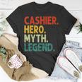 Kassierer Hero Myth Legend Retro-Kassierer Im Vintage-Stil T-Shirt Lustige Geschenke