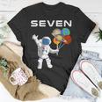 Kids 7 Year Old Outer Space Birthday Party 7Th Birthday Shirt B Unisex T-Shirt Unique Gifts