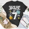 Kids 7 Year Old Outer Space BirthdayShirt Astronaut 7Th Gift Unisex T-Shirt Unique Gifts