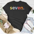 Kids 7Th Birthday Shirt For Boys 7 Seven | Age 7 Gift Ideas Unisex T-Shirt Unique Gifts