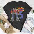 Kids Kids 5Th Birthday Bot Robot For 5 Yr Old Boys Girls Unisex T-Shirt Unique Gifts