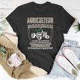 Landwirt Stolz T-Shirt, Traktor Motiv mit Französischem Spruch Lustige Geschenke