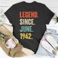 Legend Since Juni 1942 80 Jahre Alt Geschenk 80 Geburtstag T-Shirt Lustige Geschenke