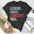 Legende Seit Januar 1965 Jahrgang Geburtstag T-Shirt Lustige Geschenke