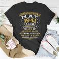 Legenden Mai 1941 Geburtstag T-Shirt, 81 Jahre Retro Design Lustige Geschenke