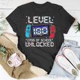 Level 100 Days Of School Unlocked Gaming Video Gamer V2 T-Shirt Funny Gifts