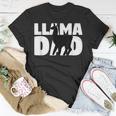Llama Dad Llama Lover Gift For Father Pet Animal Unisex T-Shirt Unique Gifts