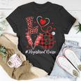 Love Registered Nurse Valentines Day Flannel Nurse T-Shirt Funny Gifts