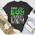 Lucky Shamrock One Lucky Lunch Lady St Patricks Day School T-shirt Personalized Gifts