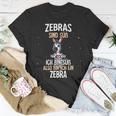 Lustiges Zebra Slogan T-Shirt Zebras Sind Süß in Schwarz Lustige Geschenke