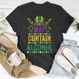 Mardi Gras Beer Drinkers May Contain Alcohol Mardi Gras 2023 T-Shirt Funny Gifts