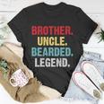 Mens Bearded Brother Uncle Beard Legend Vintage Retro Shirt Funny Funcle Unisex T-Shirt Unique Gifts