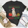 Merry Catmas Cat Ugly Christmas Burmilla Mom Dad Unisex T-Shirt Unique Gifts