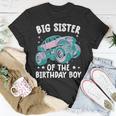 Monster Truck Passende Große Schwester Des Geburtstagskindes T-Shirt Lustige Geschenke