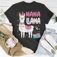 Nana Llama Grandma Of A Birthday Boy Girl Llama Birthday Unisex T-Shirt Unique Gifts