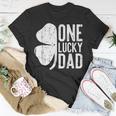 Mens One Lucky Dad Vintage St Patrick Day T-Shirt Funny Gifts