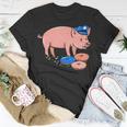 Pig Cop Funny Police Officer Doughnut Gift Unisex T-Shirt Funny Gifts