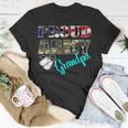 Proud Army Grandpa Flag American Military Family Unisex T-Shirt Unique Gifts