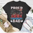 Proud Army National Guard Dad Fathers Day Veteran Unisex T-Shirt Funny Gifts