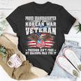 Proud Granddaughter Of Korean War Veteran Vets Family T-shirt Funny Gifts