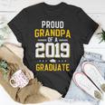 Proud Grandpa Of A 2019 Graduate Funny T-Shirt Fathers Day Unisex T-Shirt Unique Gifts