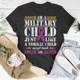 Proud Patriotic Military Brat Military Child Month Purple Up Unisex T-Shirt Unique Gifts