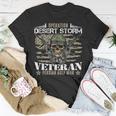 Proud Veteran Operation Desert Storm Persian Gulf War T-Shirt Funny Gifts