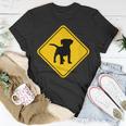 Puppy Dog Cute Crossing Road Sign Classic Minimalist Graphic T-shirt Funny Gifts