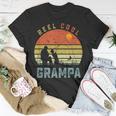 Reel Cool Grampa Fathers Day Gift For Fishing Dad Unisex T-Shirt Unique Gifts