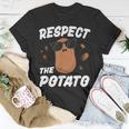 Respect The Potato For Kids Boys Men Funny Vegetable Unisex T-Shirt Unique Gifts