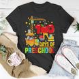 Retro I Crushed 100 Days Of Preschool Construction Truck T-Shirt Funny Gifts