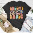 Retro Groovy Daddy Birthday Matching Family Party Father Day Unisex T-Shirt Unique Gifts