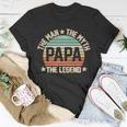 Retro Papa The Man Myth Legend V2 Unisex T-Shirt Unique Gifts