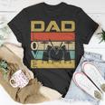 Retro Vintage Dad Love Drums Funny Fathers Day Cool Gift Unisex T-Shirt Funny Gifts