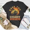 Save The Chubby Unicorns Vintage Funny Rhino Animal Rescue Unisex T-Shirt Unique Gifts
