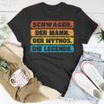 Schwager Geburtstag & Weihnachten Mythos Legende T-Shirt, Herren Lustige Geschenke
