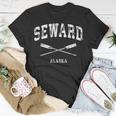 Seward Alaska Vintage Nautical Crossed Oars T-shirt Funny Gifts