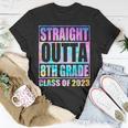 Straight Outta 8Th Grade Class Of 2023 Eighth Graduation Unisex T-Shirt Unique Gifts