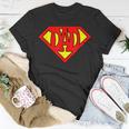 Mens Superdad Super Dad Super Hero Superhero Fathers Day Vintage T-Shirt Funny Gifts