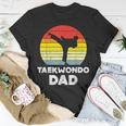 Mens Taekwondo Dad Sunset Retro Korean Martial Arts Men T-Shirt Funny Gifts