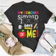 My Teacher Survived 100 Days Of Me 100 School Days T-Shirt Funny Gifts