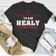 Team Healy Lifetime Member Surname Healy Name Unisex T-Shirt Funny Gifts