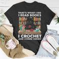That S What I Do I Read Books Crochet And I Know Things Cat T-Shirt Funny Gifts